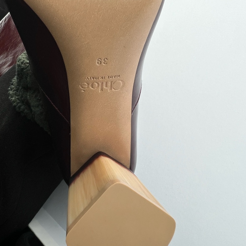 Chloé Georgia 90 leather knee-high boots Chloe Size 39 - Picture 8 of 13